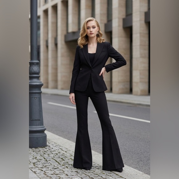 Versace Pants - Versace Black Boot-Cut Flare Pants